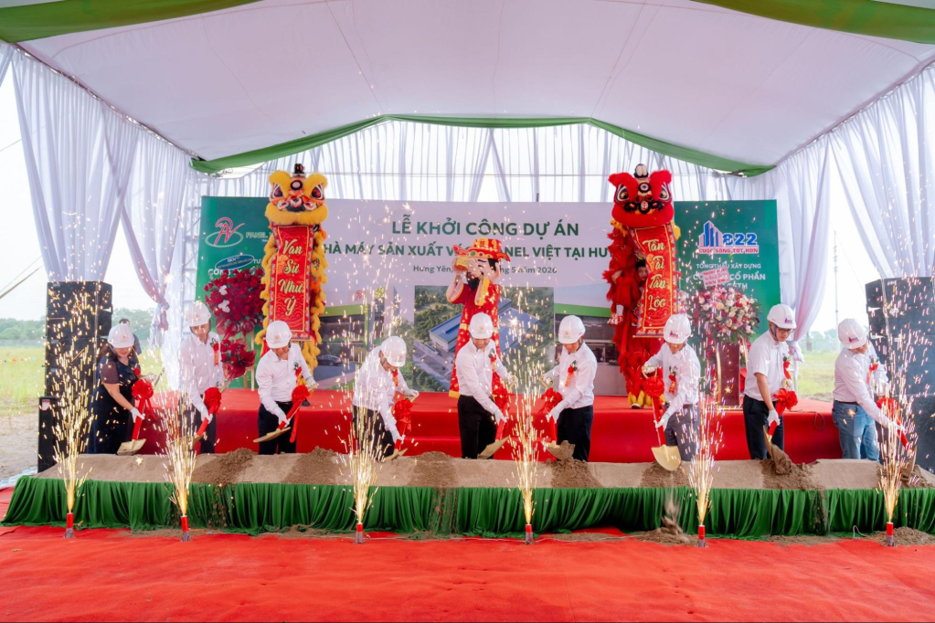 Lễ Động Thổ Khởi Công Nhà Máy Panel Việt Hưng Yên