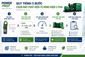 Quy Trình 5 Bước Chọn Máy Phát Điện Từ Dòng Điện 3 Pha