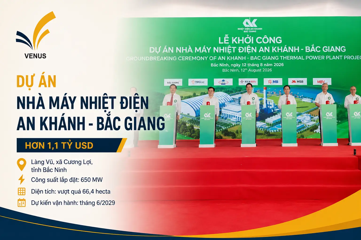 Phối cảnh tổng thể siêu dự án Nhà máy nhiệt điện An Khánh - Bắc Giang quy mô 66 hecta