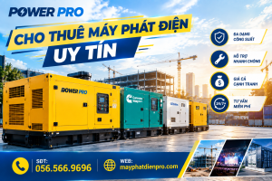 Cho Thuê Máy Phát Điện Công Nghiệp Cho Nhà Máy Và Công Trình